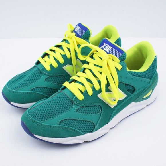 JCREW x New Balance Kids x90 Sneakers Teal /Yellow - Picture 3 of 4